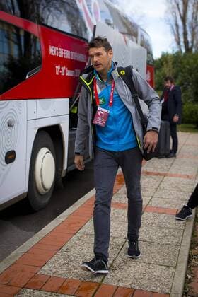 Trainer Christian Prokop bei der Abreise. Abreise der deutschen Nationalmannschaft nach Varazdin, Vorrunde, Handball, EHF Euro 2018, 18.01.18 Zagreb Zagreb Croatia Arena Copyright: xAgentur54Gradx xFelixxKoenigx