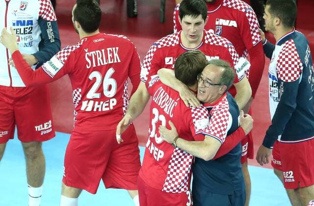 European Handball Championship, Group I, 1th round Croatia vs Belarus 18.01.2018., Arena Zagreb, Zagreb, Croatia - 2018 European Men s Handball Championship, Group I, 1th round Croatia vs Belarus. Lino Cervar, Marko Mamic  SanjinxStrukic PIXSELL