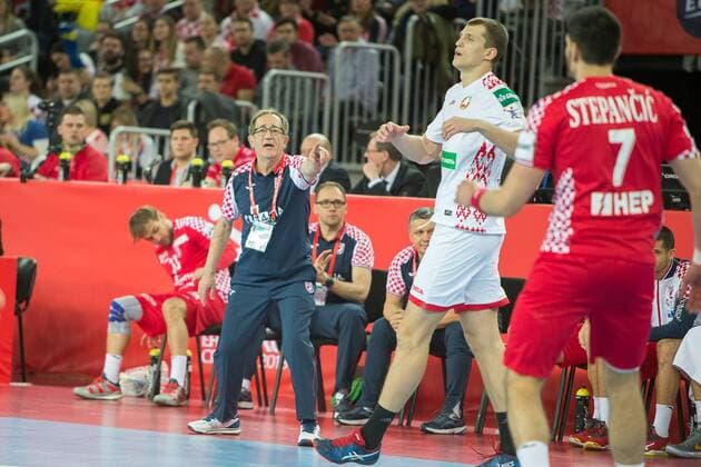 CERVAR Lino (Croatia) HANDBALL : Croatie vs Bielorussie - Championnat d europe EHF - Groupe I - Zagreb - 18 01 2018 THEOPHILELaurent Panoramic 