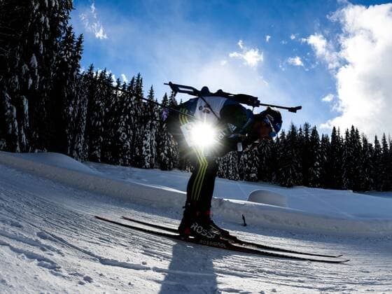 Themen der Woche - SPORT Bilder des Tages BIATHLON - IBU WC Antholz ANTHOLZ,ITALY,19.JAN.18 - BIATHLON - IBU World Cup Antholz, 10km sprint, men. Image shows Simon Schempp (GER). GEPAxpictures xOliverxLerch