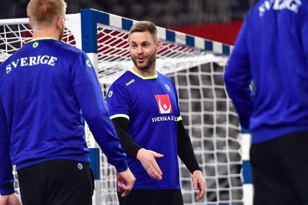 Handball WM, Training Schweden 180119 Sveriges malvakt Andreas Palicka under en träning med Sveriges landslag i handboll under Handbolls-EM 2018 den 19 januari 2018 i Zagreb. Copyright: LUDVIGxTHUNMAN BB180119LT061