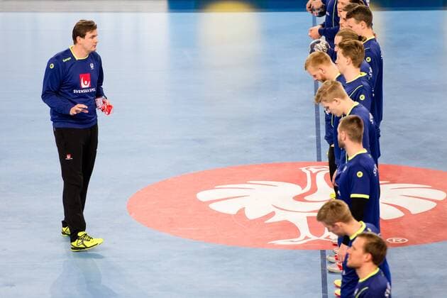 Handball WM, Training Schweden 180119 Sveriges assisterande förbundskapten Martin Boquist under en träning med Sveriges landslag i handboll under Handbolls-EM 2018 den 19 januari 2018 i Zagreb. Copyright: LUDVIGxTHUNMAN BB180119LT063