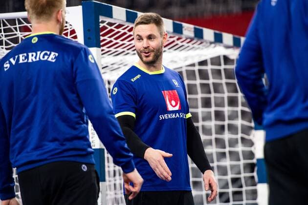Handball WM, Training Schweden 180119 Sveriges malvakt Andreas Palicka under en träning med Sveriges landslag i handboll under Handbolls-EM 2018 den 19 januari 2018 i Zagreb. Copyright: LUDVIGxTHUNMAN BB180119LT064