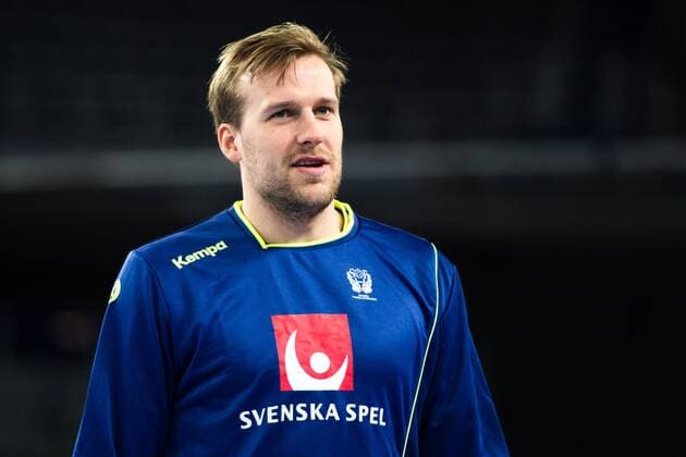 Handball WM, Training Schweden 180119 Sveriges Max Darj under en träning med Sveriges landslag i handboll under Handbolls-EM 2018 den 19 januari 2018 i Zagreb. Copyright: LUDVIGxTHUNMAN BB180119LT067