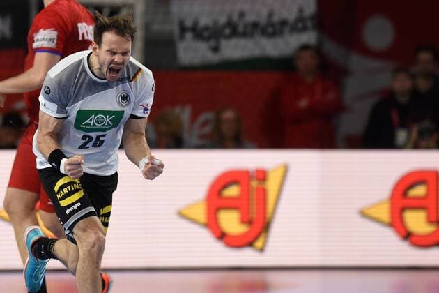 European Handball Championship, Group II, 1th round Germany vs. Czech Republic 19.01.2018., Varazdin Arena, Varazdin, Croatia - 2018 European Men s Handball Championship, Group II, 1th round Germany vs. Czech Republic. Maximilian Janke.  VjeranxZganecxRogulja PIXSELL