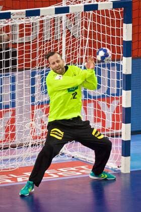 Handball Varazdin 19.01.2018 Europameisterschaft Herren Männer Euro Europameisterschaften Zwischenrunde Deutschland (GER) - Tschechien (CZE) Silvio Heinevetter (Deutschland, TW, No.12)