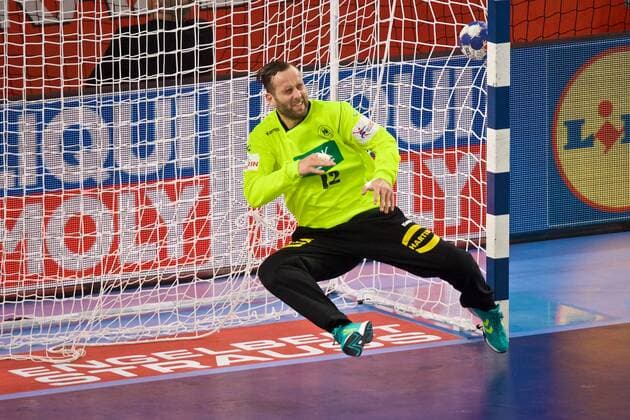 Handball Varazdin 19.01.2018 Europameisterschaft Herren Männer Euro Europameisterschaften Zwischenrunde Deutschland (GER) - Tschechien (CZE) Silvio Heinevetter (Deutschland, TW, No.12)