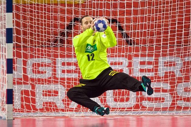 Handball Varazdin 19.01.2018 Europameisterschaft Herren Männer Euro Europameisterschaften Zwischenrunde Deutschland (GER) - Tschechien (CZE) Silvio Heinevetter (Deutschland, TW, No.12)