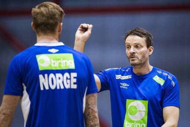 Handball WM, Training Norwegen 180119 Förbundskapten Christian Berge under en träning med Norges landslag i handboll under Handbolls-EM 2018 den 19 januari 2018 i Zagreb. Copyright: LUDVIGxTHUNMAN BB180119LT164