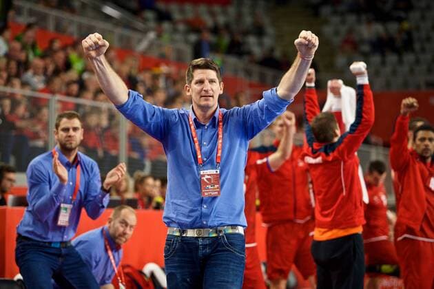 Handball Varazdin 19.01.2018 Europameisterschaft Herren Männer Euro Europameisterschaften Zwischenrunde Deutschland (GER) - Tschechien (CZE) Kubes Daniel (Tschechien, Trainer)