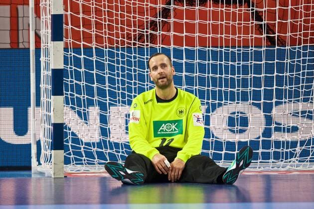 Handball Varazdin 19.01.2018 Europameisterschaft Herren Männer Euro Europameisterschaften Zwischenrunde Deutschland (GER) - Tschechien (CZE) Silvio Heinevetter (Deutschland, TW, No.12)
