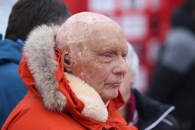 Themen der Woche - SPORT ALPINE SKIING - FIS WC Kitzbuehel KITZBUEHEL,AUSTRIA,20.JAN.18 - ALPINE SKIING - FIS World Cup, men, Hahnenkamm-race, downhill. Image shows Niki Lauda. GEPAxpictures xWolfgangxGrebien