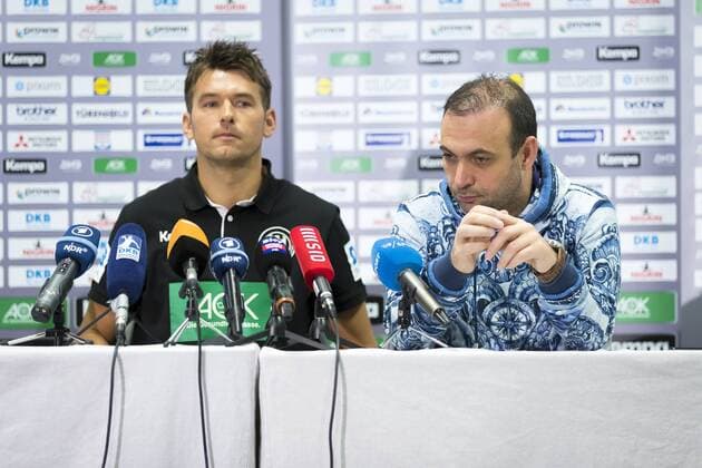 Trainer Christian Prokop und Bob Hanning. Medientermin der deutschen Nationalmannschaft, Hauptrunde, Handball, EHF Euro 2018, 20.01.18 Varazdin Varazdin Croatia Arena Varazdin Copyright: xAgentur54Gradx xFelixxKoenigx