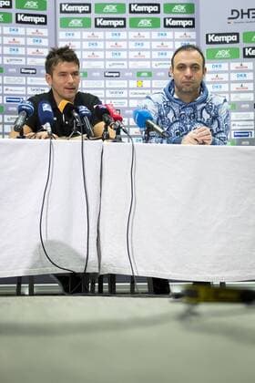 Trainer Christian Prokop und Bob Hanning. Medientermin der deutschen Nationalmannschaft, Hauptrunde, Handball, EHF Euro 2018, 20.01.18 Varazdin Varazdin Croatia Arena Varazdin Copyright: xAgentur54Gradx xFelixxKoenigx