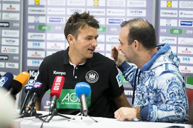 Trainer Christian Prokop und Bob Hanning. Medientermin der deutschen Nationalmannschaft, Hauptrunde, Handball, EHF Euro 2018, 20.01.18 Varazdin Varazdin Croatia Arena Varazdin Copyright: xAgentur54Gradx xFelixxKoenigx