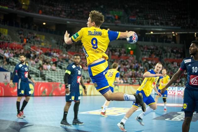 TOLLBRING Jerry (Sweden - Suede) HANDBALL : Suede vs France - Championnat d europe EHF - Zagreb - 20 01 2018 TheophileLaurent Panoramic 