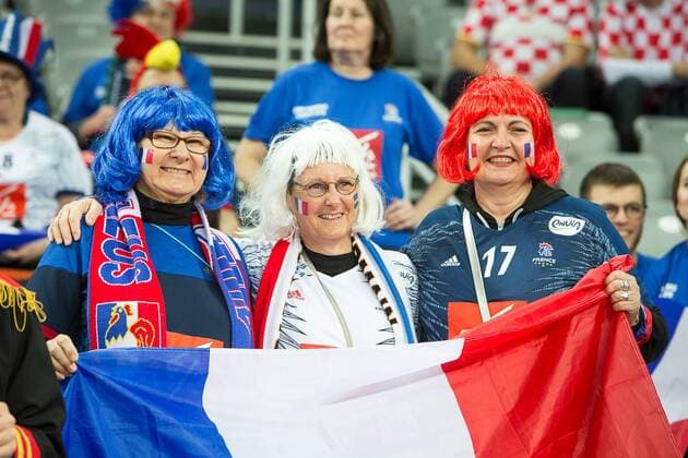 Public France HANDBALL : Suede vs France - Championnat d europe EHF - Zagreb - 20 01 2018 TheophileLaurent Panoramic 