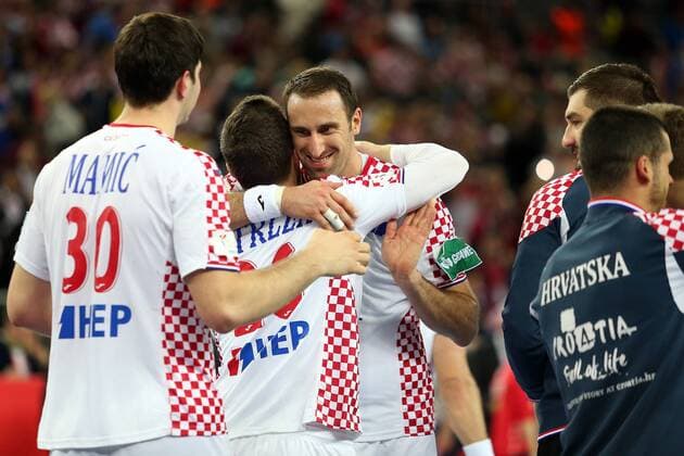 Bilder des Tages - SPORT European Handball Championship, Group I, 4th round, Croatia - Norway 20.01.2018., Arena Zagreb, Zagreb, Croatia - 2018 European Men s Handball Championship, Group I, 4th round, Croatia - Norway. Manuel Strlek, Igor Vori. DaliborxUrukalovic PIXSELL
