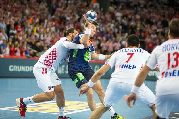 JOHANNESSEN Goran (Norvege - Norway) HANDBALL : Croatie vs Norvege - Championnat d europe EHF - Zagreb - 20 01 2018 TheophileLaurent Panoramic 
