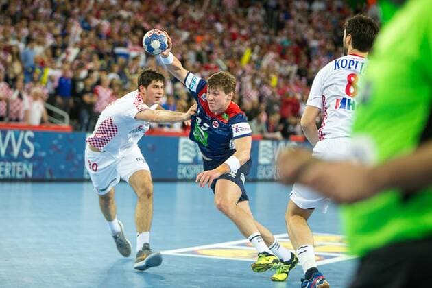 JOHANNESSEN Goran (Norvege - Norway) HANDBALL : Croatie vs Norvege - Championnat d europe EHF - Zagreb - 20 01 2018 TheophileLaurent Panoramic 