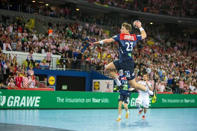 JOHANNESSEN Goran (Norvege - Norway) HANDBALL : Croatie vs Norvege - Championnat d europe EHF - Zagreb - 20 01 2018 TheophileLaurent Panoramic 