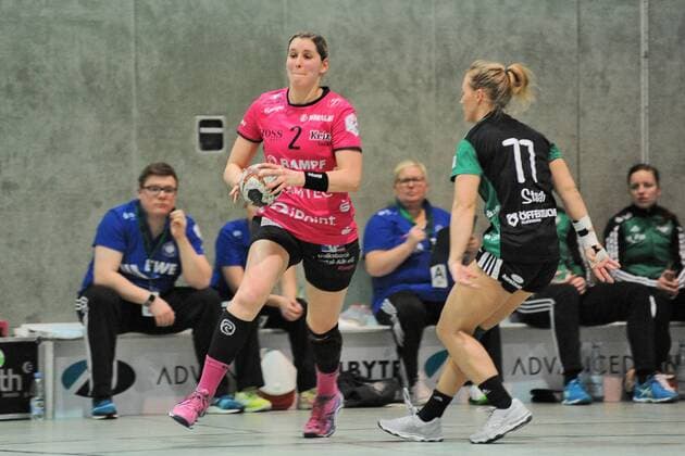 Marlene Zapf (TusSis Metzingen 2) gegen Malene Staal (VfL Oldenburg 77) TusSies Metzingen,Handball,Ligaspiel,20.01.2018, Foto:TBaur Eibner Metzingen Copyright: xEIBNER Tobias_Baurx EP_TBR