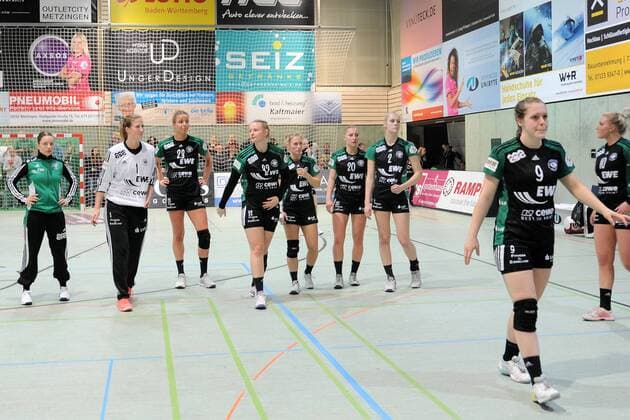 die Oldenburger Spielerinnen sind sehr endtaeuscht ueber die Niederlage in Metzingen TusSies Metzingen,Handball,Ligaspiel,20.01.2018, Foto:TBaur Eibner Metzingen Copyright: xEIBNER Tobias_Baurx EP_TBR