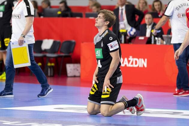 Handball, EM, Deutschland - Dänemark Rune Dahmke (Nr. 34, Deutschland) nach der Niederlage. Deutschland - Daenemark, Hauptrunde, Handball, EHF Euro 2018, 21.01.18 Varazdin Varazdin Croatia Arena Varazdin Copyright: xAgentur54Gradx xFelixxKoenigx