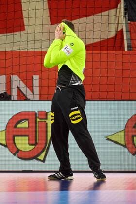Handball, EM, Deutschland - Dänemark Handball Varazdin 21.01.2018 Europameisterschaft Herren Männer Euro Europameisterschaften Zwischenrunde Deutschland (GER) - Dänemark (DAN) Andreas Wolff (Deutschland, TW, No.33)