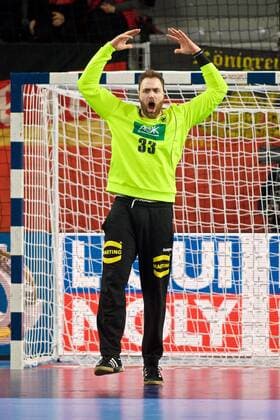 Handball, EM, Deutschland - Dänemark Handball Varazdin 21.01.2018 Europameisterschaft Herren Männer Euro Europameisterschaften Zwischenrunde Deutschland (GER) - Dänemark (DAN) Andreas Wolff (Deutschland, TW, No.33)