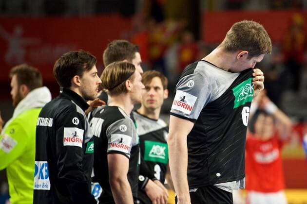 Handball, EM, Deutschland - Dänemark Handball Varazdin 21.01.2018 Europameisterschaft Herren Männer Euro Europameisterschaften Zwischenrunde Deutschland (GER) - Dänemark (DAN) Finn Lemke (Deutschland, No.06)