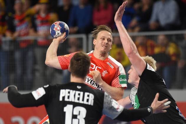 Handball, EM, Deutschland - Dänemark European Handball Championship, Group II, 4th round, Germany - Denmark 21.01.2018., Arena Varazdin, Varazdin, Croatia - 2018 European Men s Handball Championship, Group II, 4th round, Germany - Denmark. Morten Toft Olsen.  VjeranxZganec-Rogulja PIXSELL