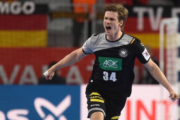 European Handball Championship, Group II, 4th round, Germany - Denmark 21.01.2018., Arena Varazdin, Varazdin, Croatia - 2018 European Men s Handball Championship, Group II, 4th round, Germany - Denmark. Rune Dahmke.  VjeranxZganec-Rogulja PIXSELL
