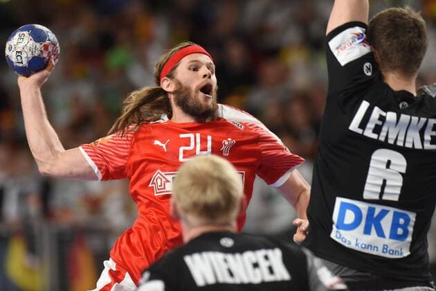 Handball, EM, Deutschland - Dänemark European Handball Championship, Group II, 4th round, Germany - Denmark 21.01.2018., Arena Varazdin, Varazdin, Croatia - 2018 European Men s Handball Championship, Group II, 4th round, Germany - Denmark. Mikkel Hansen.  VjeranxZganec-Rogulja PIXSELL