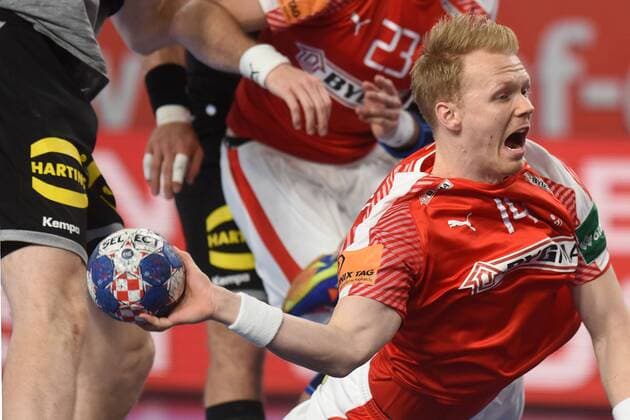 Handball, EM, Deutschland - Dänemark European Handball Championship, Group II, 4th round, Germany - Denmark 21.01.2018., Arena Varazdin, Varazdin, Croatia - 2018 European Men s Handball Championship, Group II, 4th round, Germany - Denmark. Anders Zachariassen.  VjeranxZganec-Rogulja PIXSELL