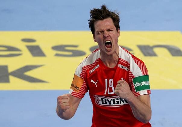 Handball, EM, Deutschland - Dänemark European Handball Championship, Group II, 4th round, Germany - Denmark 21.01.2018., Arena Varazdin, Varazdin, Croatia - 2018 European Men s Handball Championship, Group II, 4th round, Germany - Denmark. Hans Lindberg  IgorxKralj PIXSELL