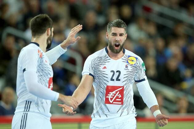 Handball, EM, Serbien - Frankreich European Handball Championship, Group I, 3rd round, Serbia - France 22.01.2018., Arena Zagreb, Zagreb, Croatia - 2018 European Men s Handball Championship, Group I, 3rd round, Serbia - France. Nikola Karabatic, Luka Karabatic. GoranxStanzl PIXSELL