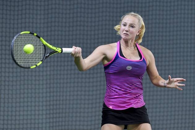 ITF 15.000 Dollar Internationale Wuerttembergische Hallenmeisterschaften 23. Januar 2018 Tennis, Internationale Wuerttembergische Hallenmeisterschaften, ITF Women s Circuit, 15000 Dollar, Damen, Lisa-Marie Maetschke (GER) FOTO: TOM BLOCH