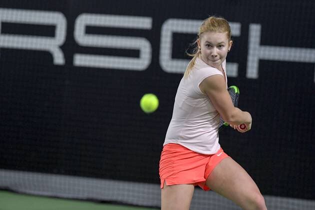 ITF 15.000 Dollar Internationale Wuerttembergische Hallenmeisterschaften 23. Januar 2018 Tennis, Internationale Wuerttembergische Hallenmeisterschaften, ITF Women s Circuit, 15000 Dollar, Damen, Valeriya Urzhumova (RUS) FOTO: TOM BLOCH