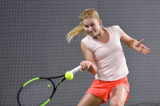 ITF 15.000 Dollar Internationale Wuerttembergische Hallenmeisterschaften 23. Januar 2018 Tennis, Internationale Wuerttembergische Hallenmeisterschaften, ITF Women s Circuit, 15000 Dollar, Damen, Valeriya Urzhumova (RUS) FOTO: TOM BLOCH