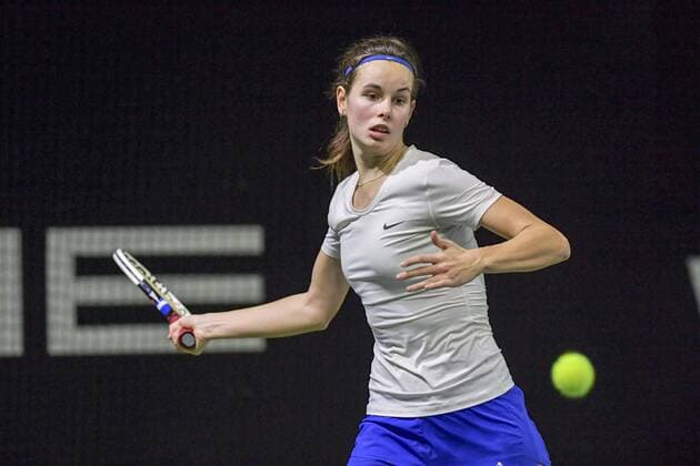 ITF 15.000 Dollar Internationale Wuerttembergische Hallenmeisterschaften 23. Januar 2018 Tennis, Internationale Wuerttembergische Hallenmeisterschaften, ITF Women s Circuit, 15000 Dollar, Damen, Aneta Kladivova (CZE) FOTO: TOM BLOCH