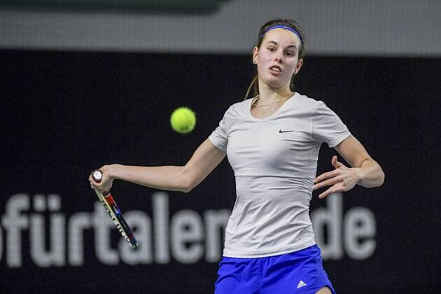 ITF 15.000 Dollar Internationale Wuerttembergische Hallenmeisterschaften 23. Januar 2018 Tennis, Internationale Wuerttembergische Hallenmeisterschaften, ITF Women s Circuit, 15000 Dollar, Damen, Aneta Kladivova (CZE) FOTO: TOM BLOCH