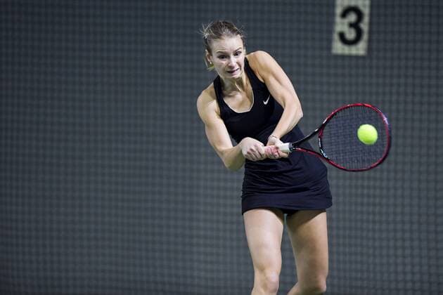 ITF 15.000 Dollar Internationale Wuerttembergische Hallenmeisterschaften 23. Januar 2018 Tennis, Internationale Wuerttembergische Hallenmeisterschaften, ITF Women s Circuit, 15000 Dollar, Damen, Paulina Czarnik (POL) FOTO: TOM BLOCH