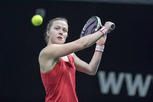 ITF 15.000 Dollar Internationale Wuerttembergische Hallenmeisterschaften 23. Januar 2018 Tennis, Internationale Wuerttembergische Hallenmeisterschaften, ITF Women s Circuit, 15000 Dollar, Damen, Lena Rueffer (GER) FOTO: TOM BLOCH