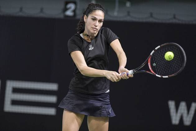 ITF 15.000 Dollar Internationale Wuerttembergische Hallenmeisterschaften 23. Januar 2018 Tennis, Internationale Wuerttembergische Hallenmeisterschaften, ITF Women s Circuit, 15000 Dollar, Damen, Isabella Shinikova (BUL) FOTO: TOM BLOCH