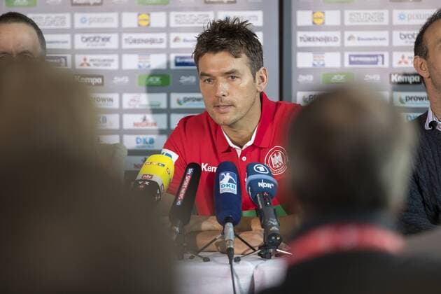 Trainer Christian Prokop bei der Pressekonferenz. Medientermin der deutschen Nationalmannschaft, Hauptrunde, Handball, EHF Euro 2018, 23.01.18 Varazdin Varazdin Croatia Arena Varazdin Copyright: xAgentur54Gradx xFelixxKoenigx