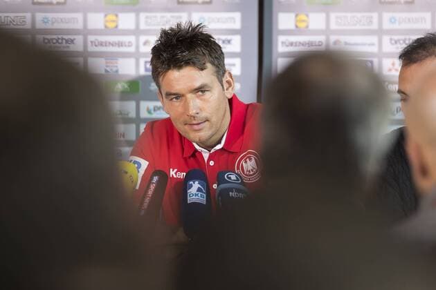 Trainer Christian Prokop bei der Pressekonferenz. Medientermin der deutschen Nationalmannschaft, Hauptrunde, Handball, EHF Euro 2018, 23.01.18 Varazdin Varazdin Croatia Arena Varazdin Copyright: xAgentur54Gradx xFelixxKoenigx