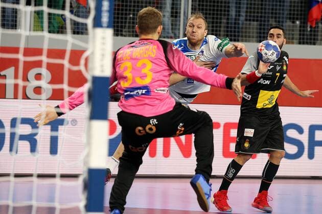 European Handball Championship, Group II, 2nd round, Slovenia - Spain 23.01.2018., Arena Varazdin, Varazdin, Croatia - 2018 European Men s Handball Championship, Group II, 2nd round, Slovenia - Spain. Ziga Mlakar  GoranxStanzl PIXSELL