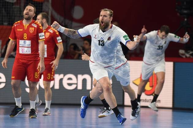 European Handball Championship, Group II, 2nd round, FYR Macedonia - Czech Republic 23.01.2018., Arena Varazdin, Varazdin, Croatia - 2018 European Men s Handball Championship, Group II, 2nd round, FYR Macedonia - Czech Republic. Pavel Horak  VjeranxZganec-Rogulja PIXSELL