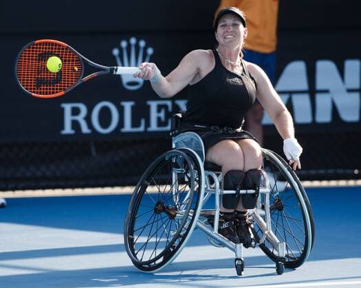KATHARINA KRUEGER (GER), Wheelchair, Rollstuhl Tennis - Australian Open 2018 - Grand Slam ATP Tennis Herren WTA Tennis Damen - Melbourne Park - Melbourne - Victoria - Australia - 24 January 2018. Copyright: xJuergenxHasenkopfx